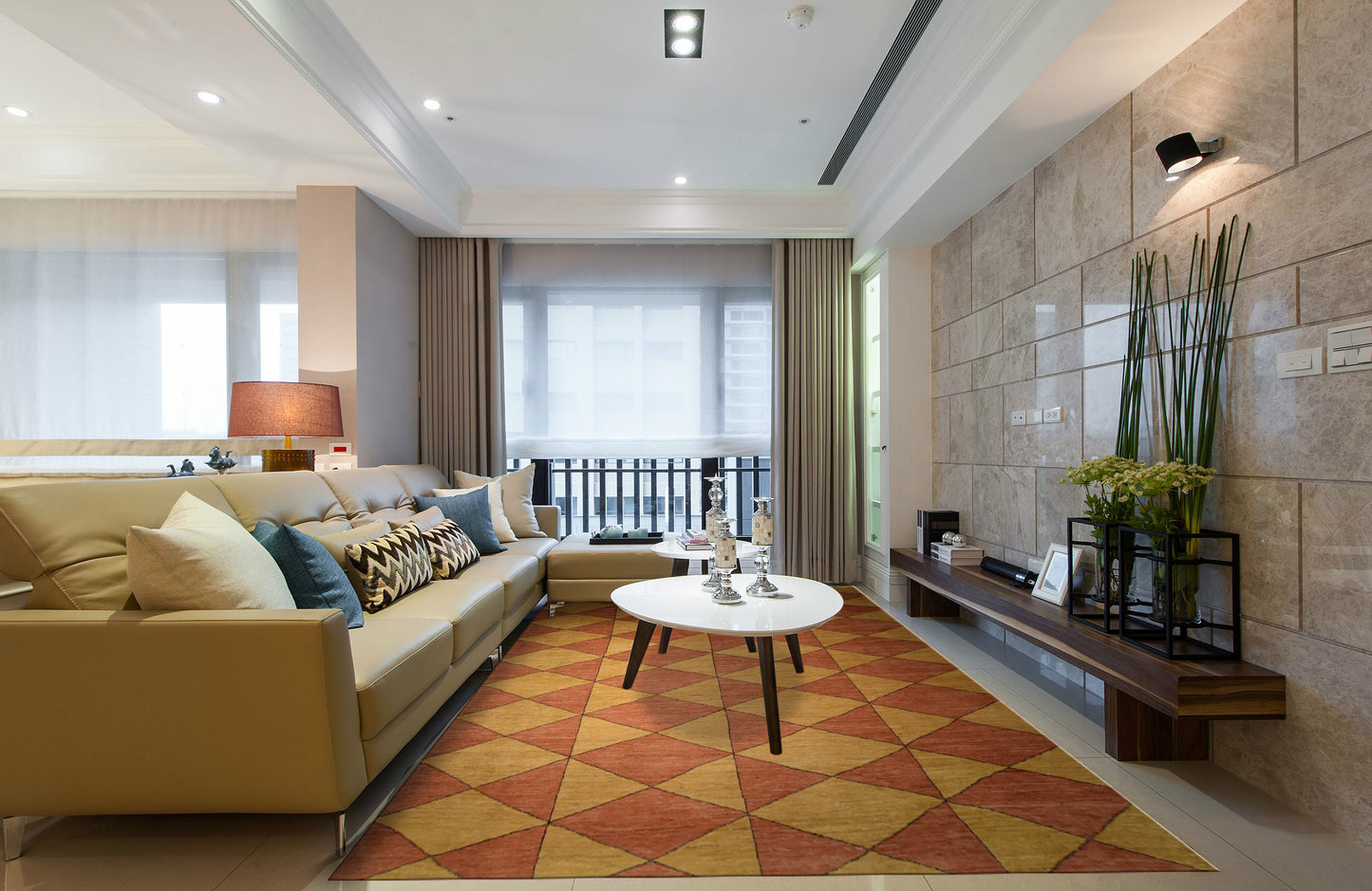 Jolly triangles, Modern Collection, 8x10ft