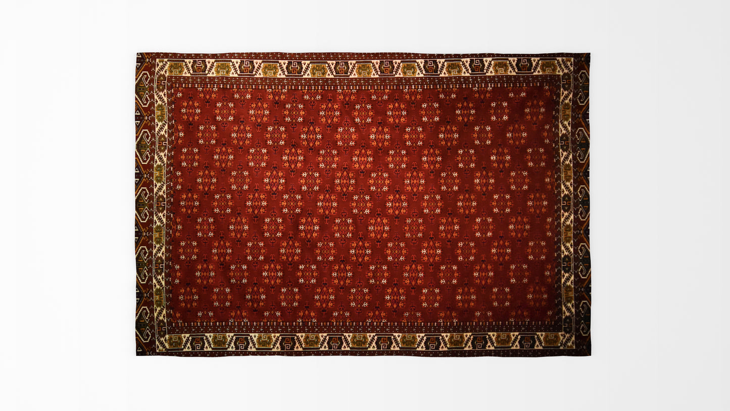 Fine Tourkaman, Tribal collection, 6.5x10ft