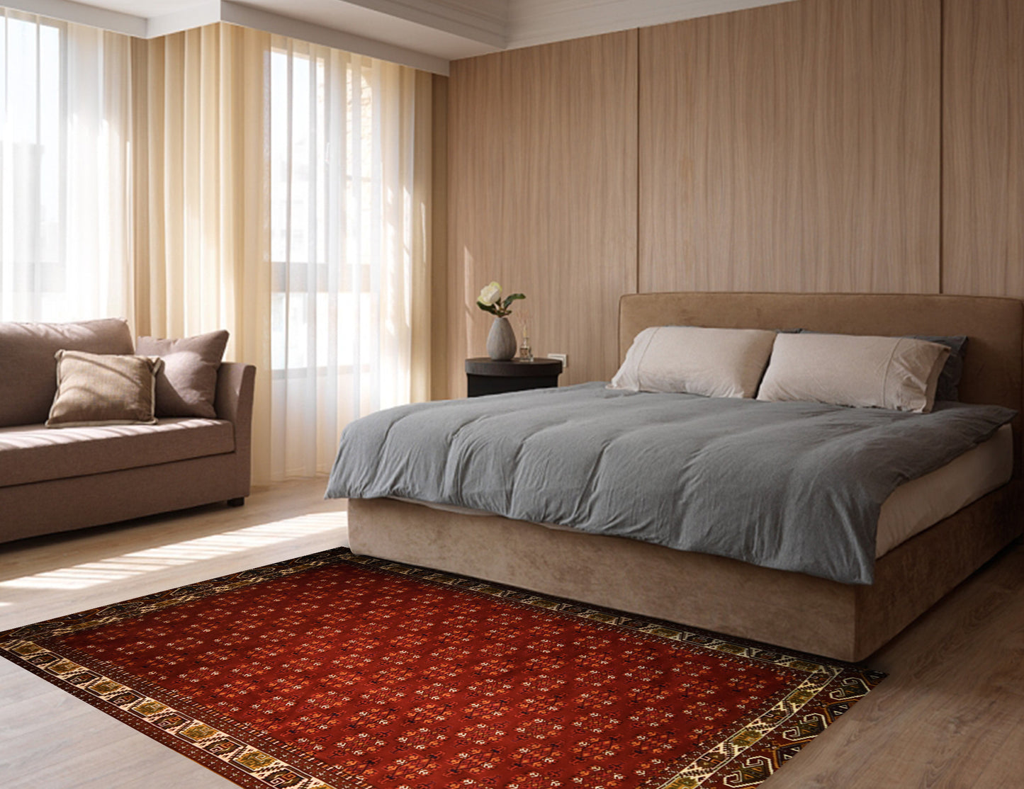 Fine Tourkaman, Tribal collection, 6.5x10ft