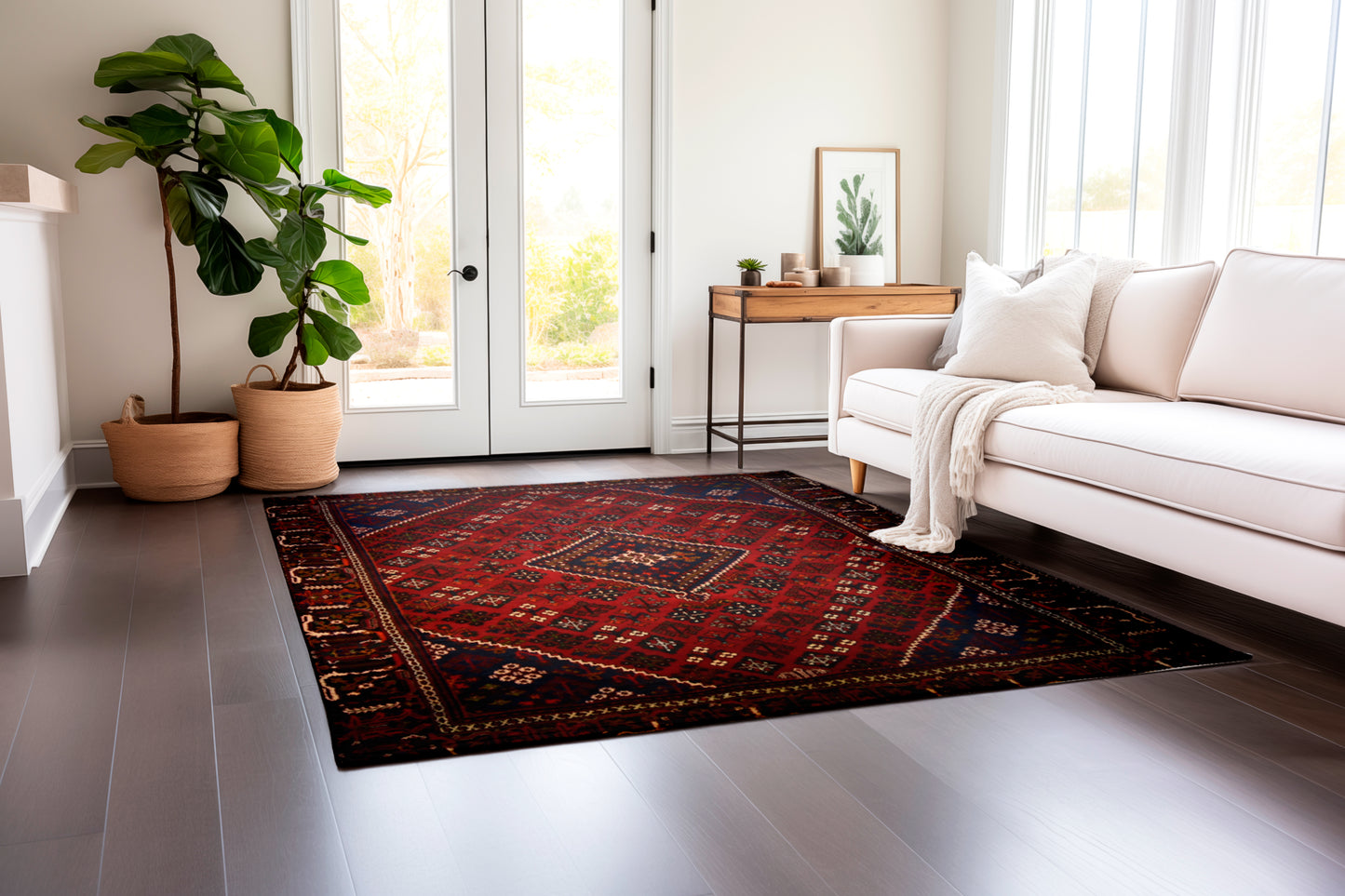 Tribal Geometrics in European Country style, Tribal collection, 8x10ft