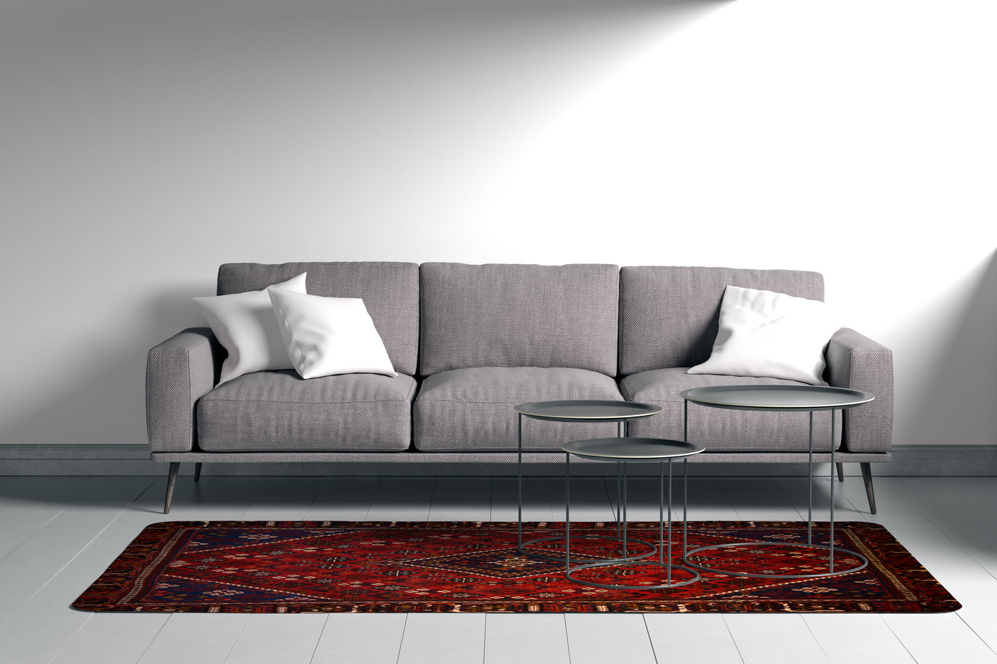 Tribal Geometrics in European Country style, Tribal collection, 8x10ft