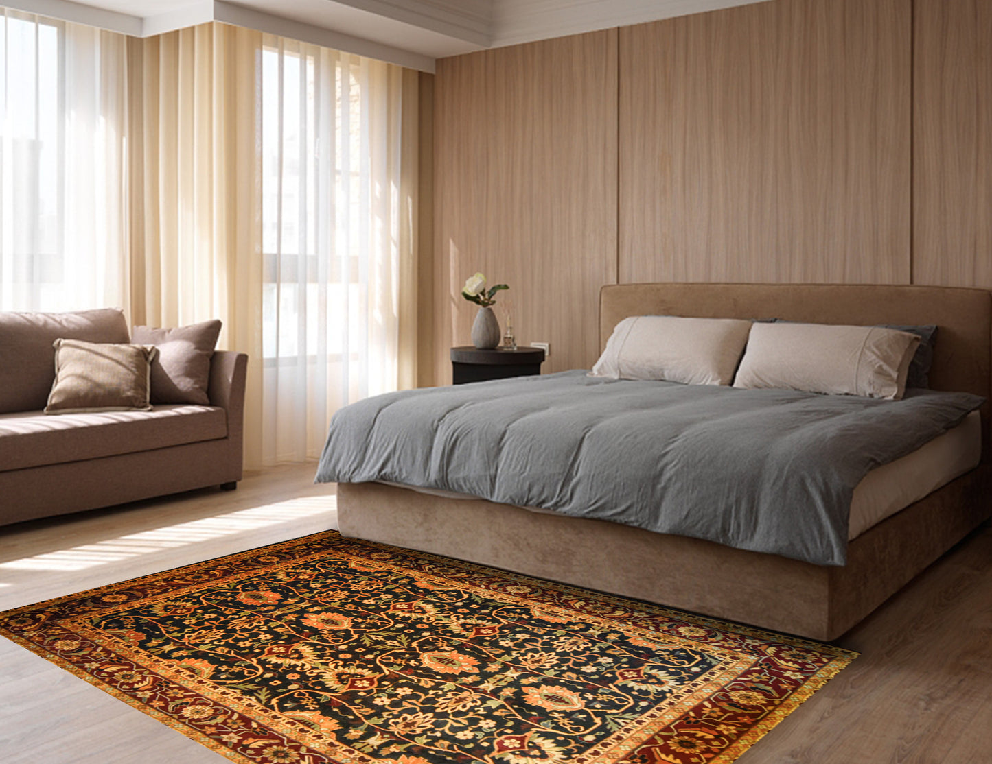 Agra (Flowers in classic style), Classic collection, 8x10ft