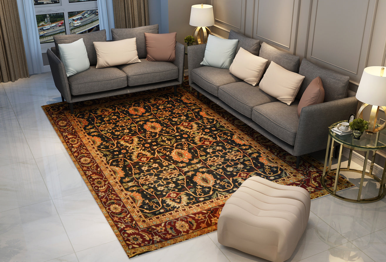 Agra (Flowers in classic style), Classic collection, 8x10ft