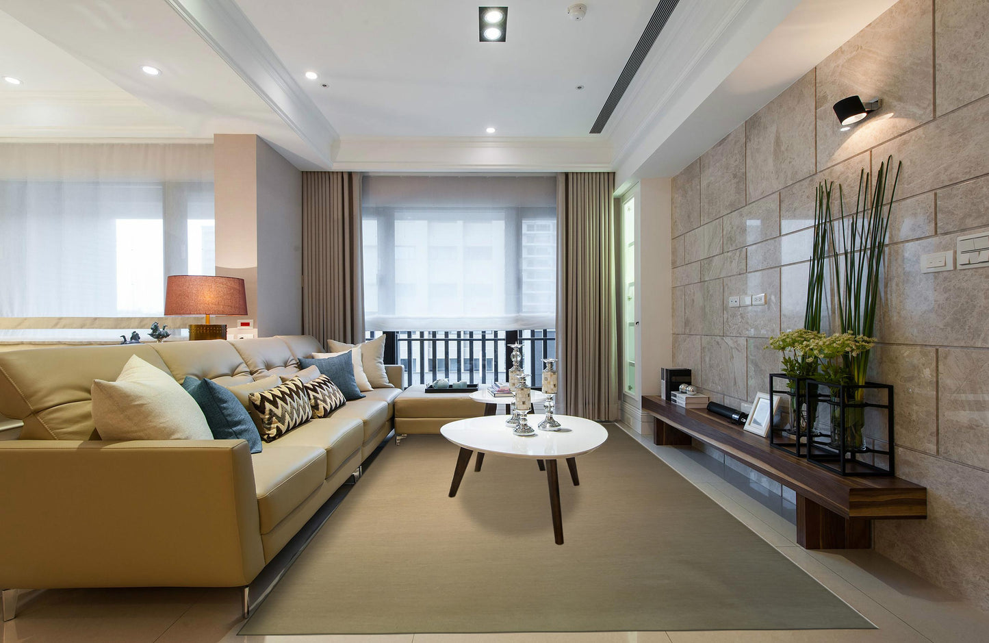 Creamy quietness (Gabeh), Modern Collection, 8x10ft