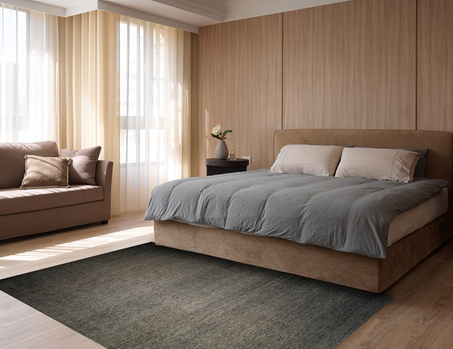 Pearl Grey (Kelim Gabeh), Modern Collection, 8x10ft