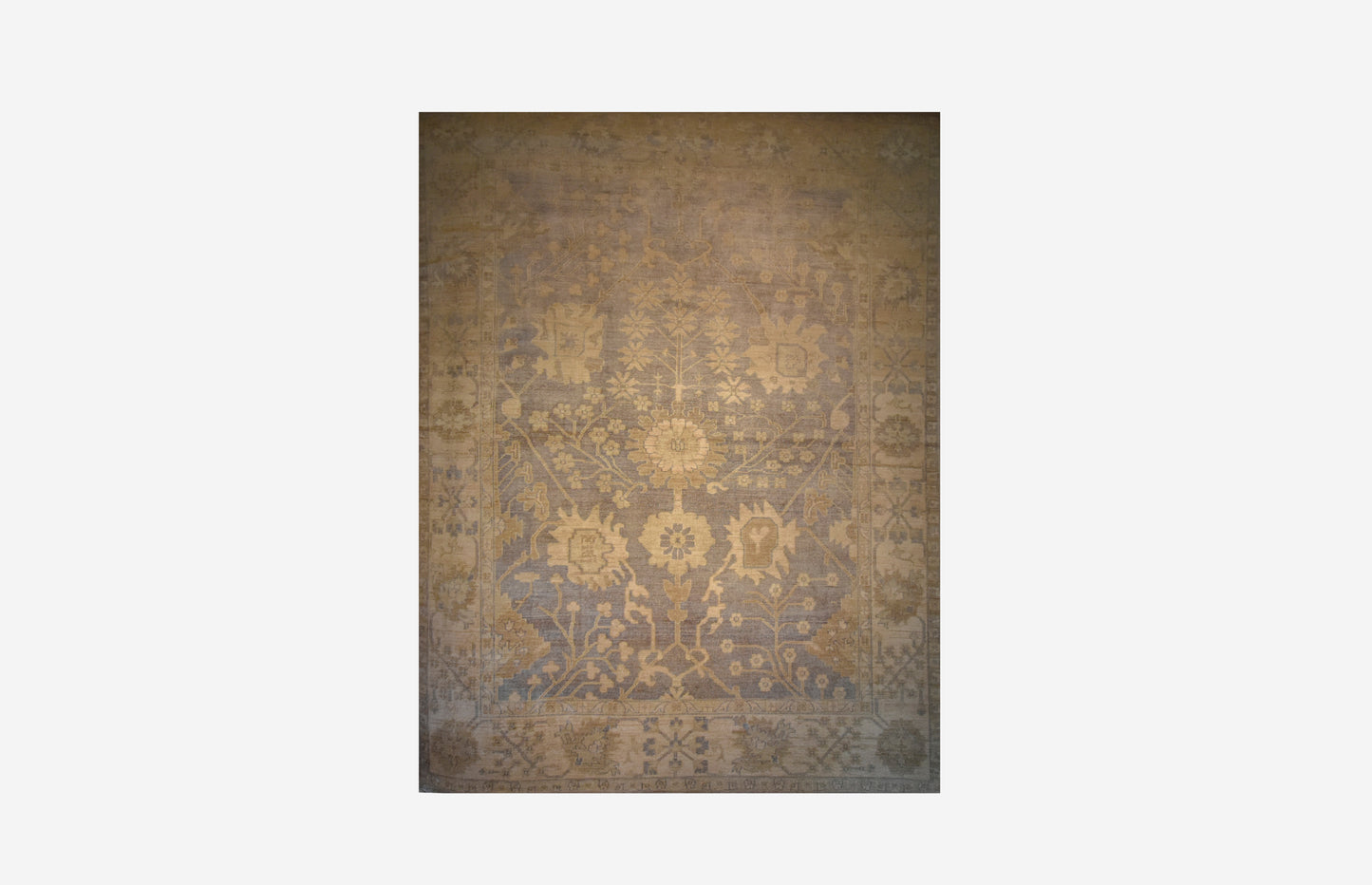 Varanasy (Antique style), Classic collection, faded lilac background, 8x10ft