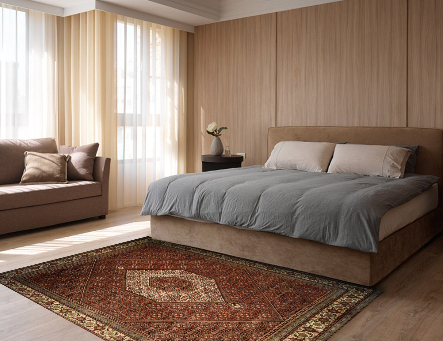 Fine Bijar Geometric, Transitional collection, 8x10ft