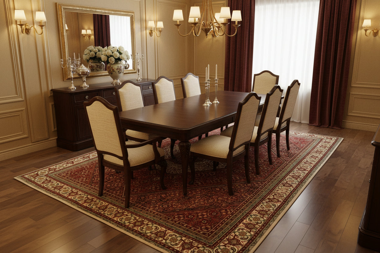 Geometric Bijar handmade wool rug, 8x10ft