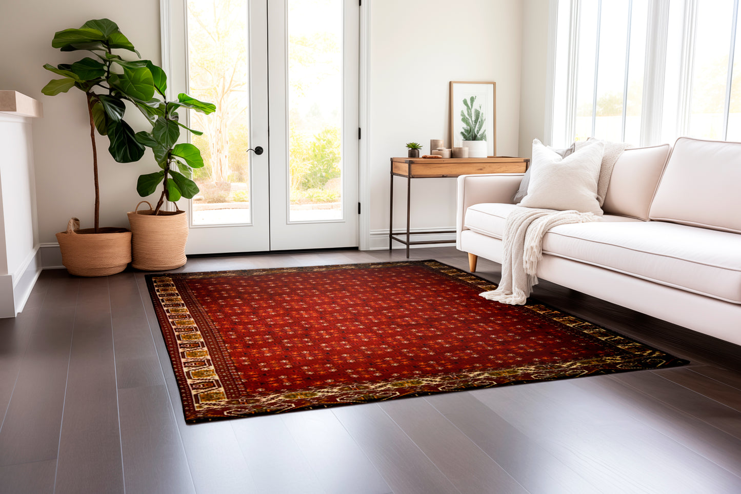 Fine Tourkaman, Tribal collection, 6.5x10ft