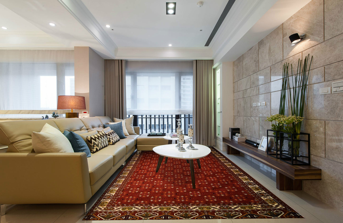 Fine Tourkaman, Tribal collection, 6.5x10ft