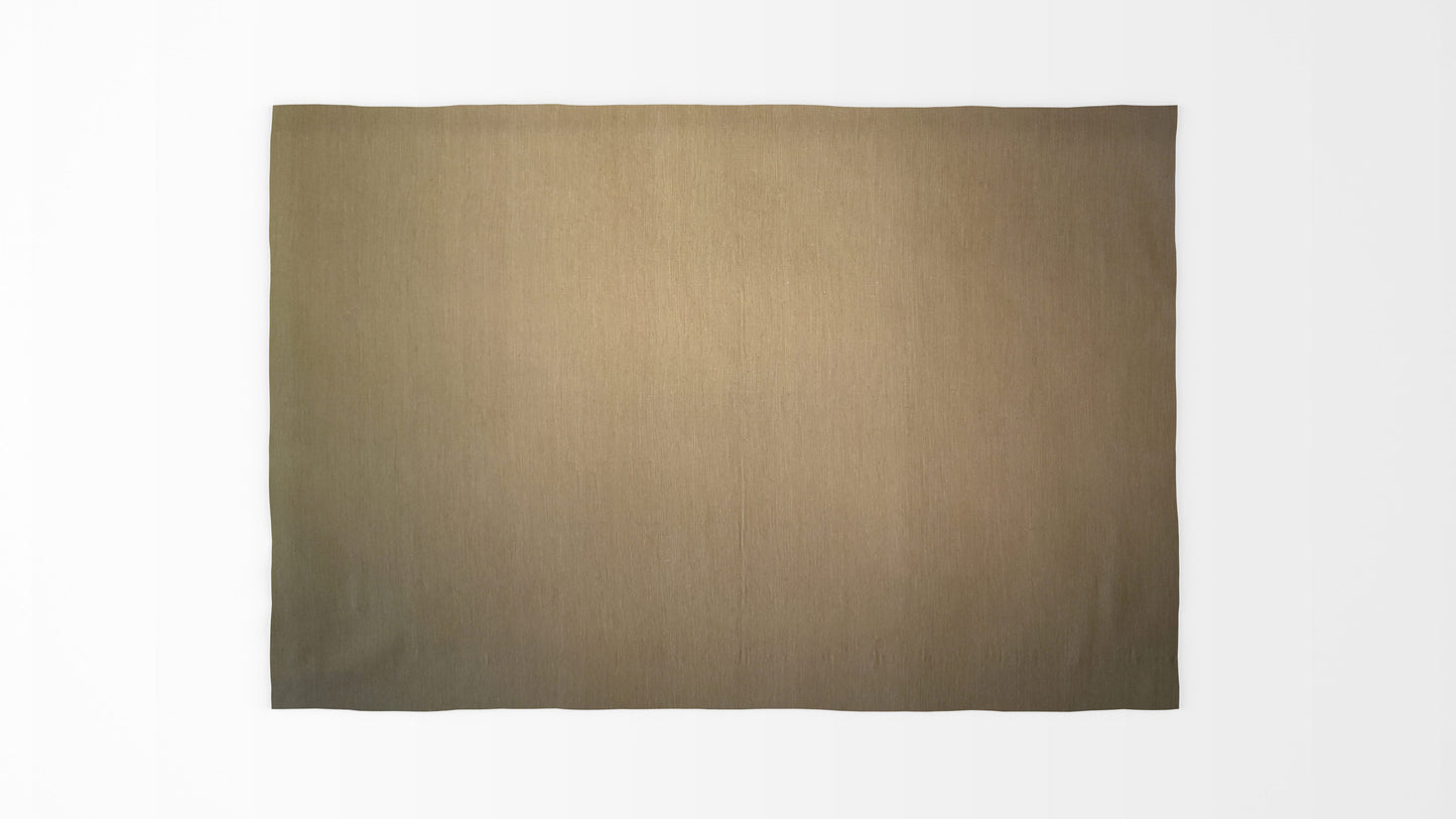Creamy quietness Gabbeh handmade wool rug, 8x10ft