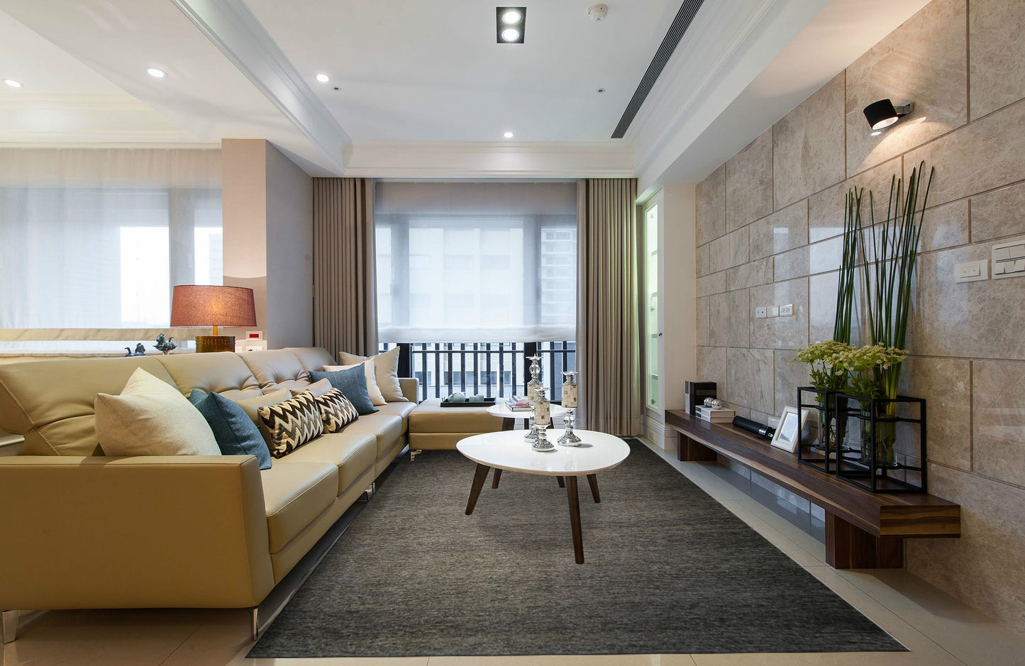 Pearl Grey (Kelim Gabeh), Modern Collection, 8x10ft