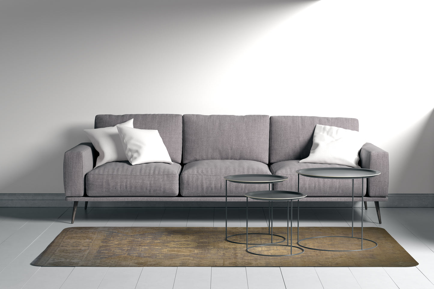 Varanasy (Antique style), Classic collection, faded lilac background, 8x10ft