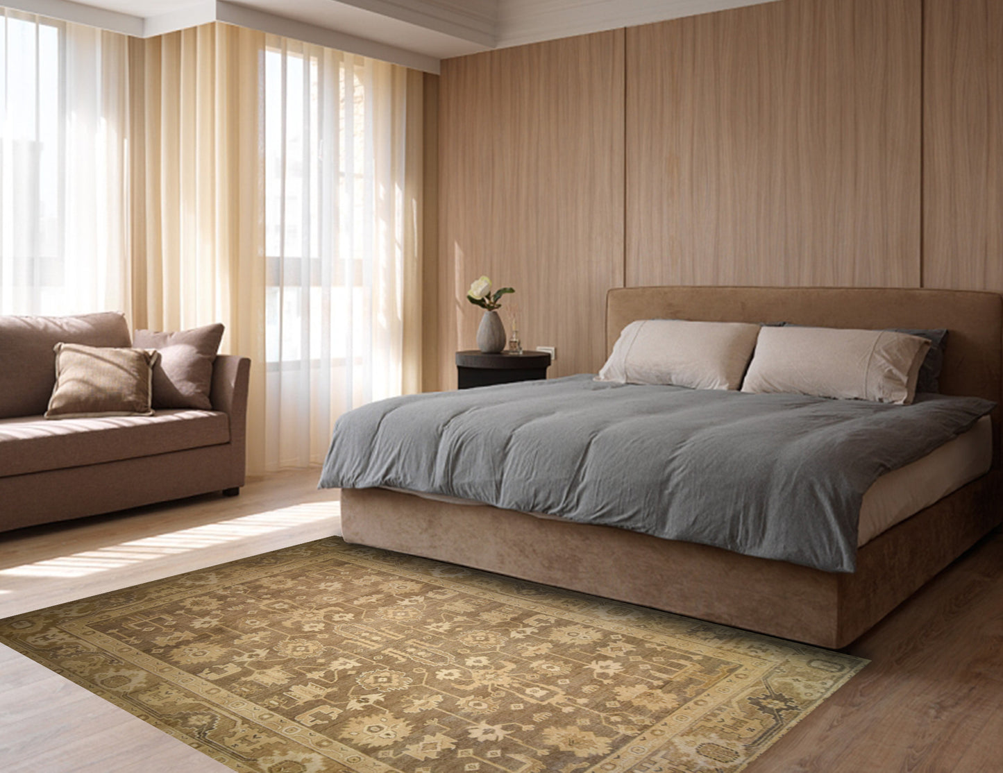 King flowers in vintage style, Classic collection, 8x10ft