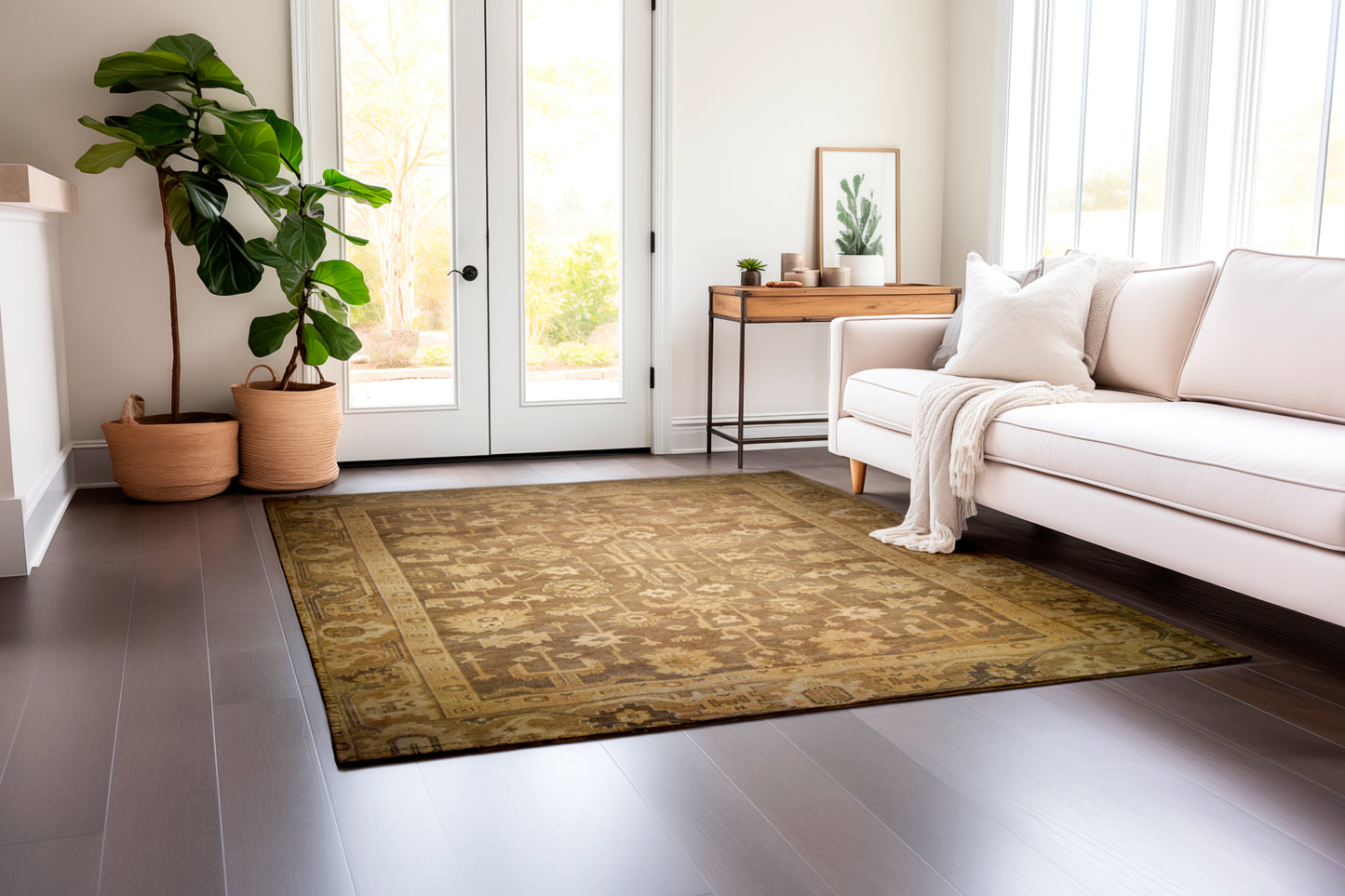 King flowers in vintage style, Classic collection, 8x10ft