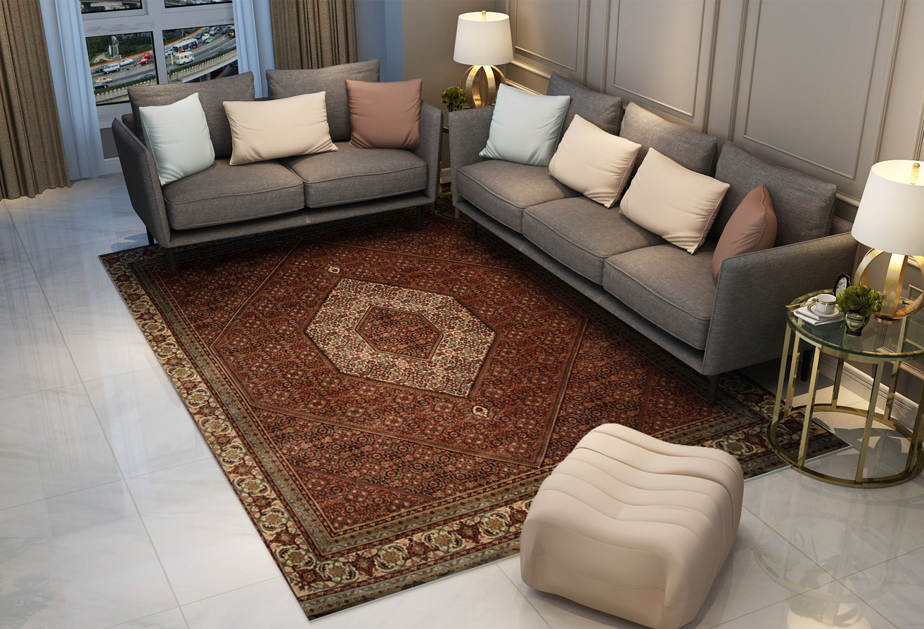Fine Bijar Geometric, Transitional collection, 8x10ft